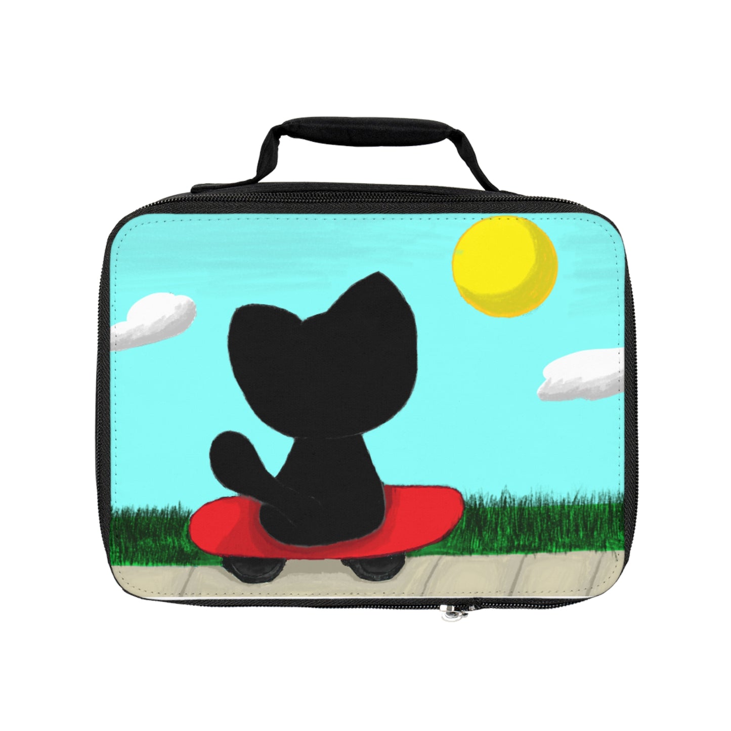 Skateboarding Kitty Lunch Bag