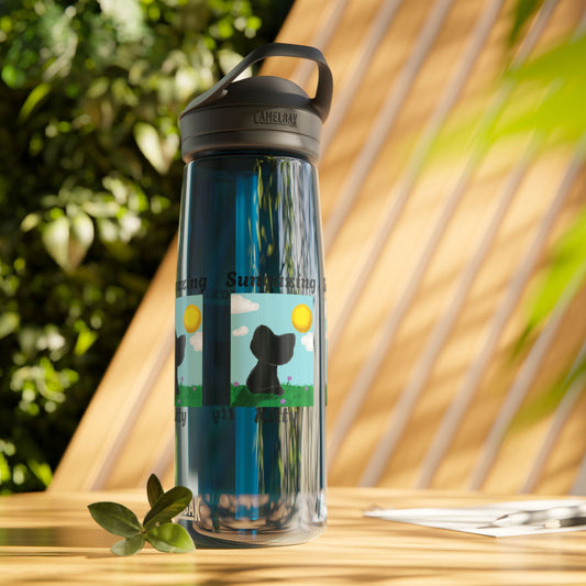 Cute Sungazing Kitty Water Bottle
